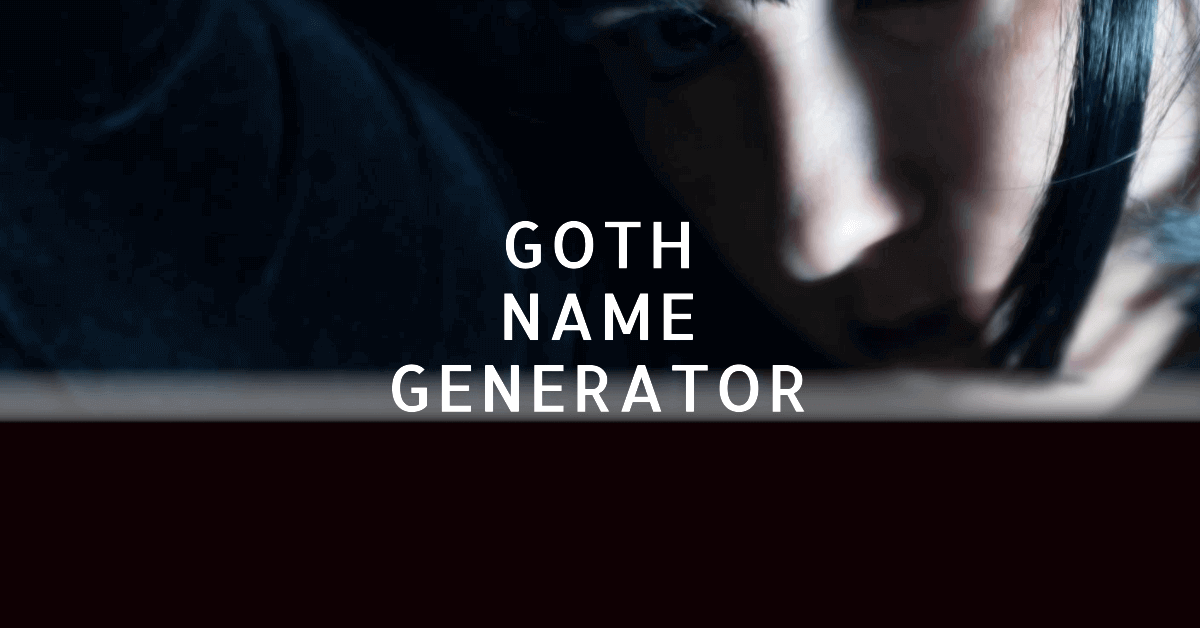 Random Goth Name Generator