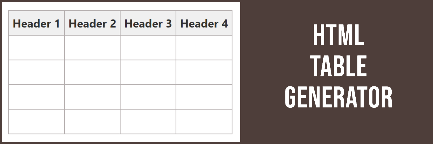 HTML Table Generator